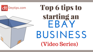 How to start a business on ebay